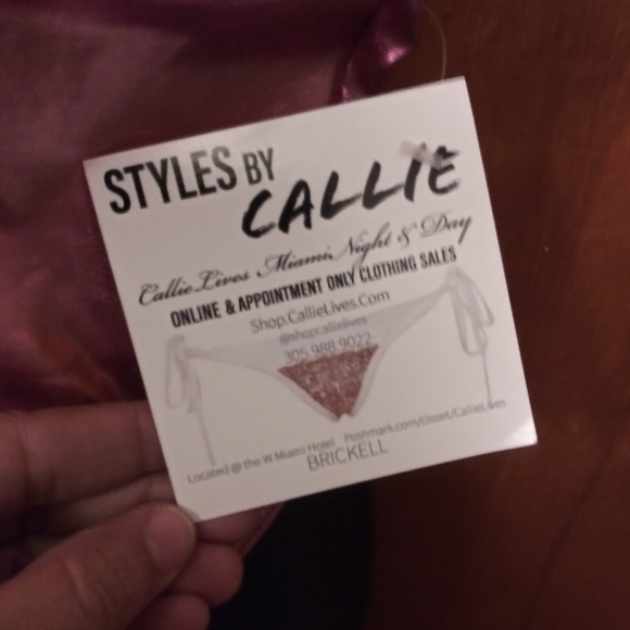 🤑SALE🤑 Hot n Sassy Pink Foil Metallic Swimsuit - Picture 3 of 3